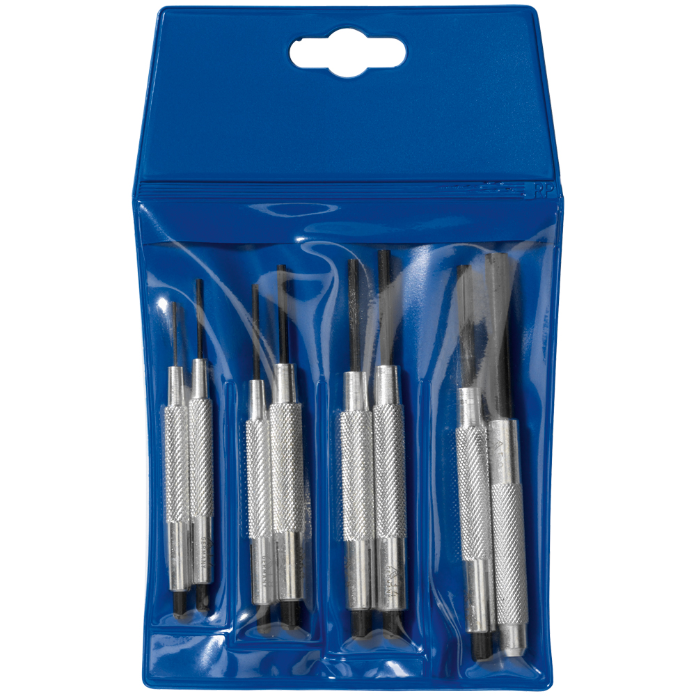 Splintentreiber-Satz 8-teilig 0,9-5,9mm Spitzen-Ø,mit Führungshülse,PRÄZISION