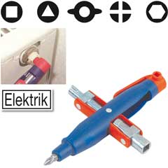 Stift-Schaltschrankschlüssel klappbar für alle gängigen Schließungen