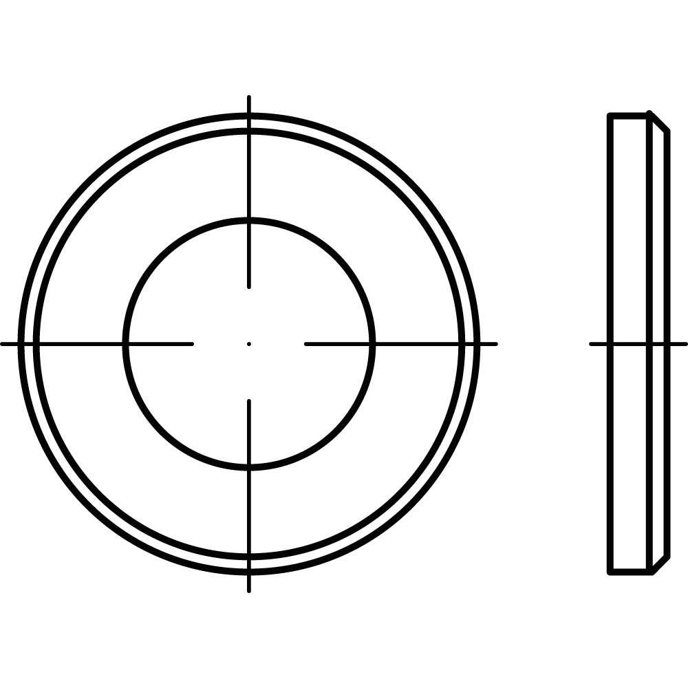 Scheiben DIN 125 B ST A2K 25 M 24 140HV GALV. VERZINKT *VE=1