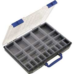 Service-Box 415x320x57mm mit 25 Einsatzkästchen,unzerbrechlich