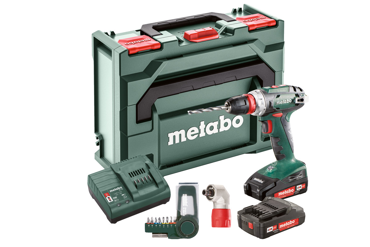 Akku-Bohrschrauber METABO BS 18 Q Set
