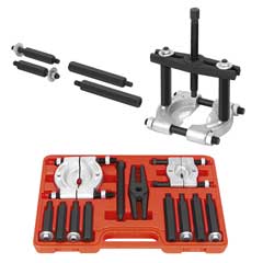 Trenn-und Abzieh-Sortiment 12-teilig 2 Trennvorr.-75mm Abziehbalken+Zugschrau