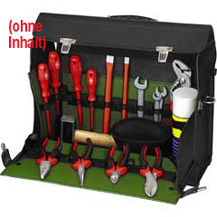 Werkzeugtasche 5350.000-031 aus genarbtem Rindleder,mit Regenklappen