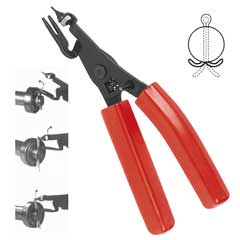 Splintenzieher-Zange PROFI 1,5/2,5mm mit Ziehdorn,leichte Splinten-Demontage