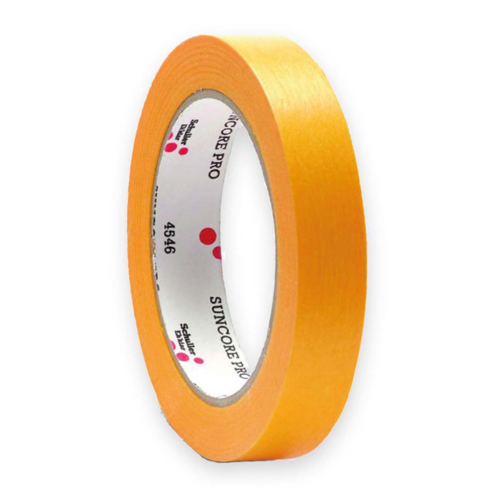 SunCore Pro 18mmx50m Abdeckklebeband bis 120°C, gelb