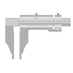 Werkstattmessschieber 600x150mm Nonius 1/20mm,mit Feineinstellung