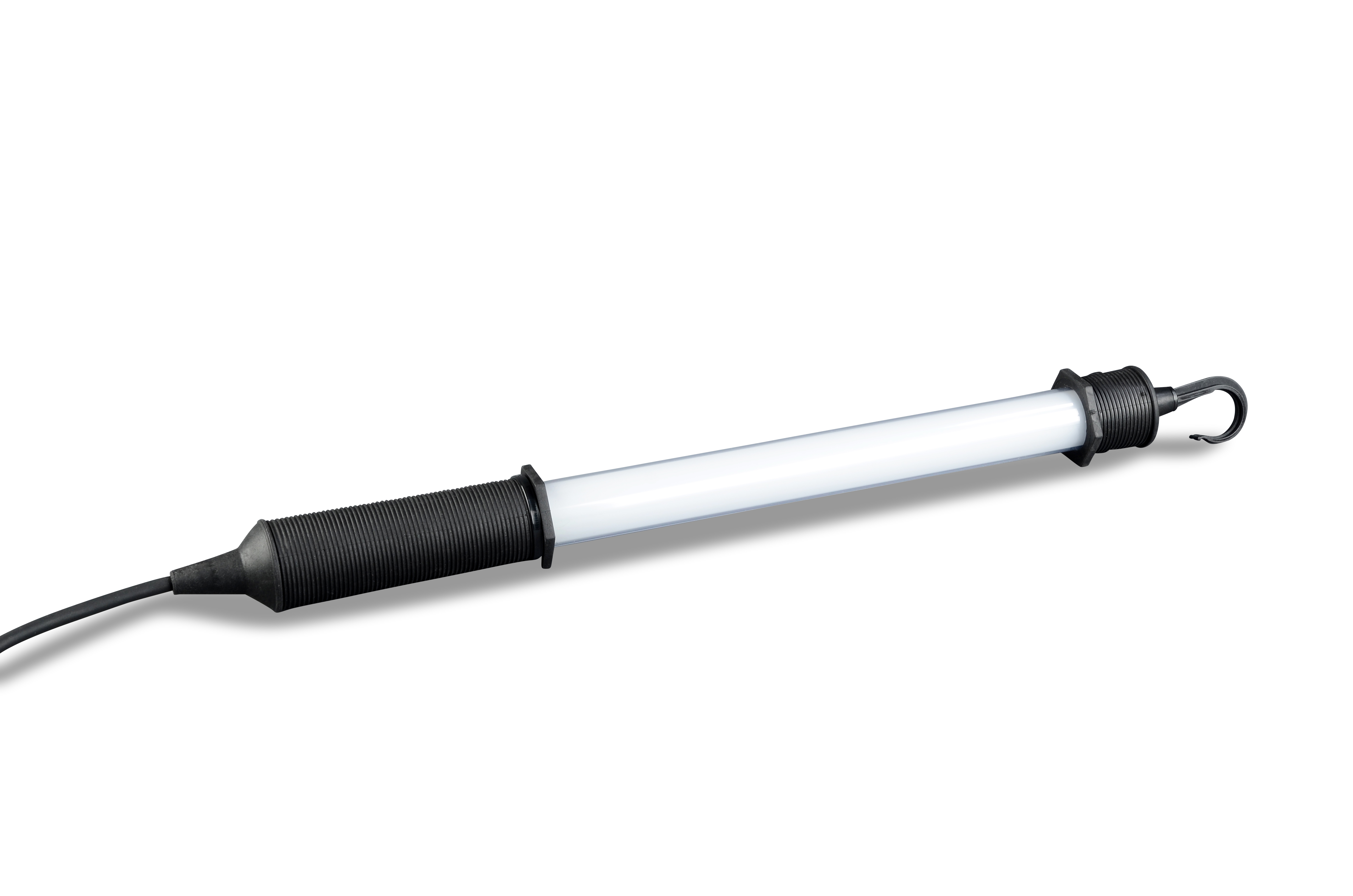 Handlampe 230V/8W,Profi LUX LED Panzerglas,prismiert,450mm