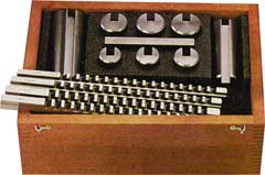 Keilnuten-Räumnadelszatz 4-8mm Keilnutenbreite,mit Führungsbüchsen,I