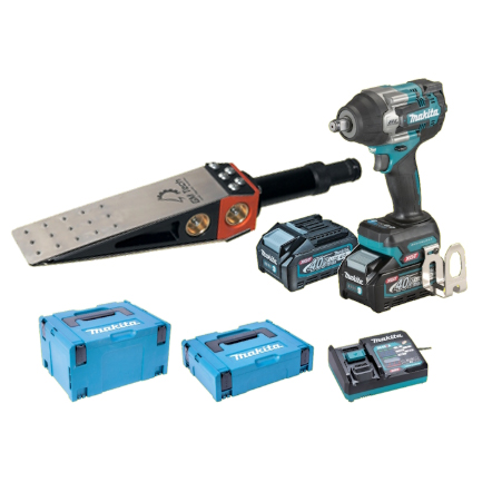 Akku-Schlagschraub.MAKITA TW007GM205 40V GM-Tech Fällkeil, 2x Akku, Ladeg.,Koffer