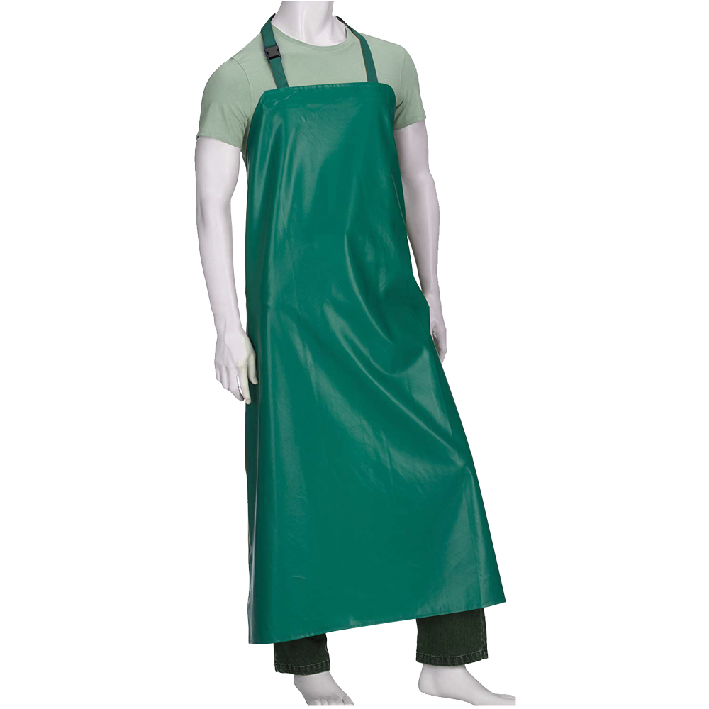 Waschschürze PVC, grün, 125x100cm wasserundurchlässig, reiß-und knickfest