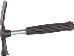 Maurerhammer,Stahlrohrstiel,Gummigriff