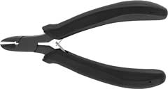 Elektronik-Seitenschneider 115mm brüniert,mit kleiner Fase und Feder