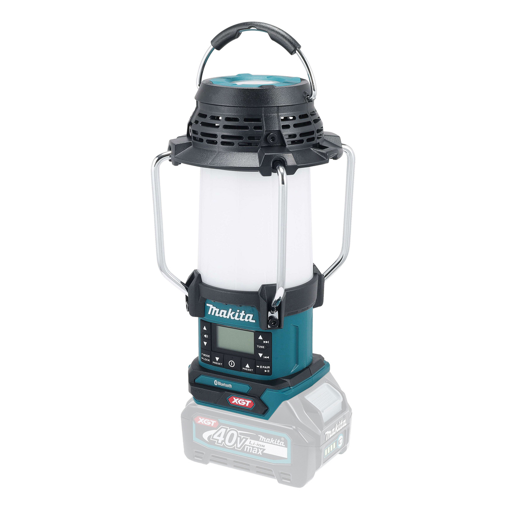 Akku-Radio-Laterne MAKITA MR010G 40V 300/200/95 Lumen,360°,ohne Akku u.Lade.