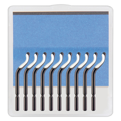 10 Stück Klingen S35/E350 zu GRATNIX Entgrater, 3,2mm Durchmesser