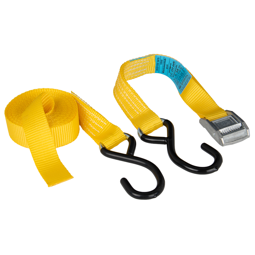 Zurrgurt 4m zweiteilig,mit S-Haken LC 250/500daN,25mm,mit Klemmschloss