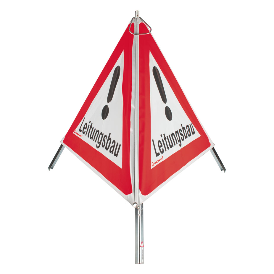 TRIOPAN-Faltsignal 60R komplett m.Etui: Leitungsbau 1.30/R60.I