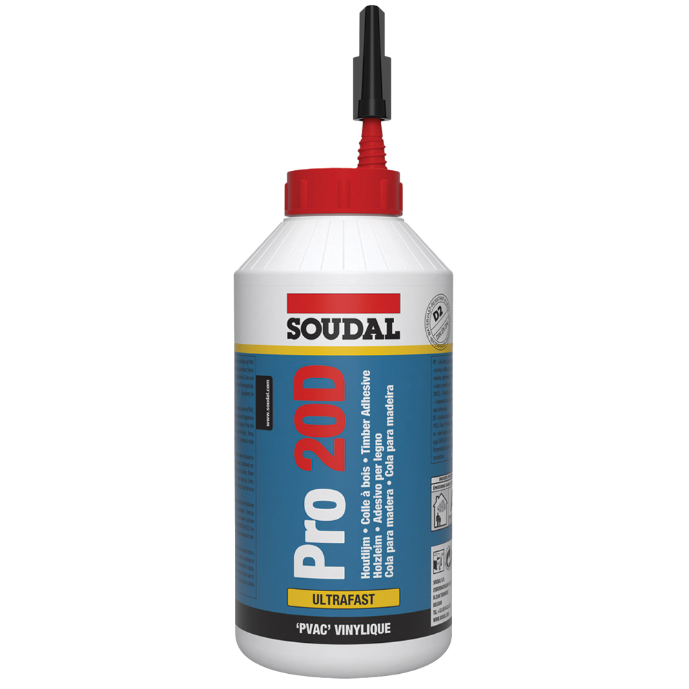 Holzleim Proline 20D Flasche 750g D2 Leim Dispersionsbasis