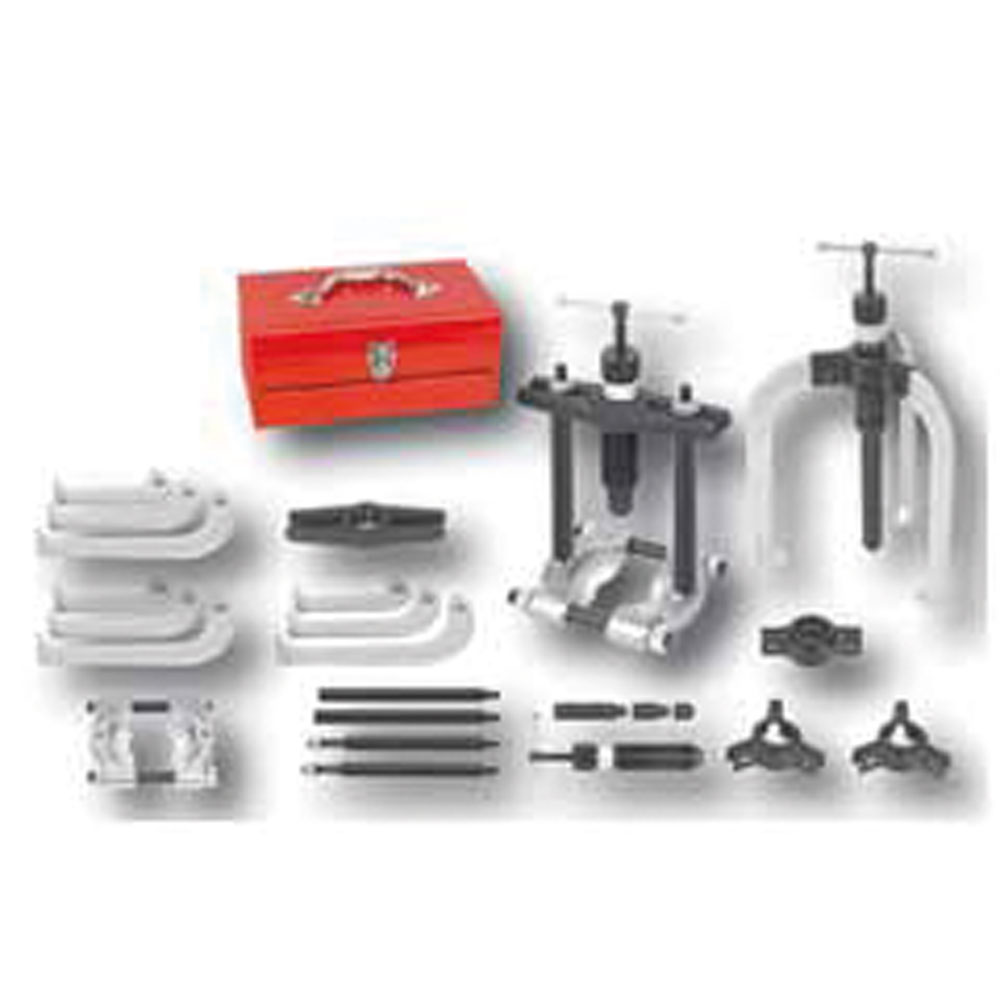 Abziehsatz,Hydraulik,10t BULLDOG,in Kassette,2+3 Arm- und Lager-Abzieher