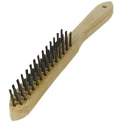 Hand-Drahtbürste glatt 3-reihig