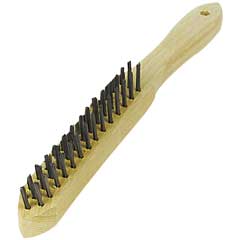 Hand-Drahtbürste glatt 2-reihig