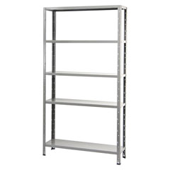 Steckregal 1000x400x1880mm,75gkg,5 Böden verzinkt,komplett montagefertig