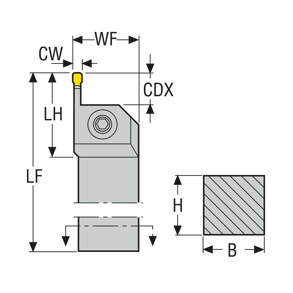 MDT Stechsytem Halter CFIR 1616H03 für MDT-Wendeplatte LC.. 1603