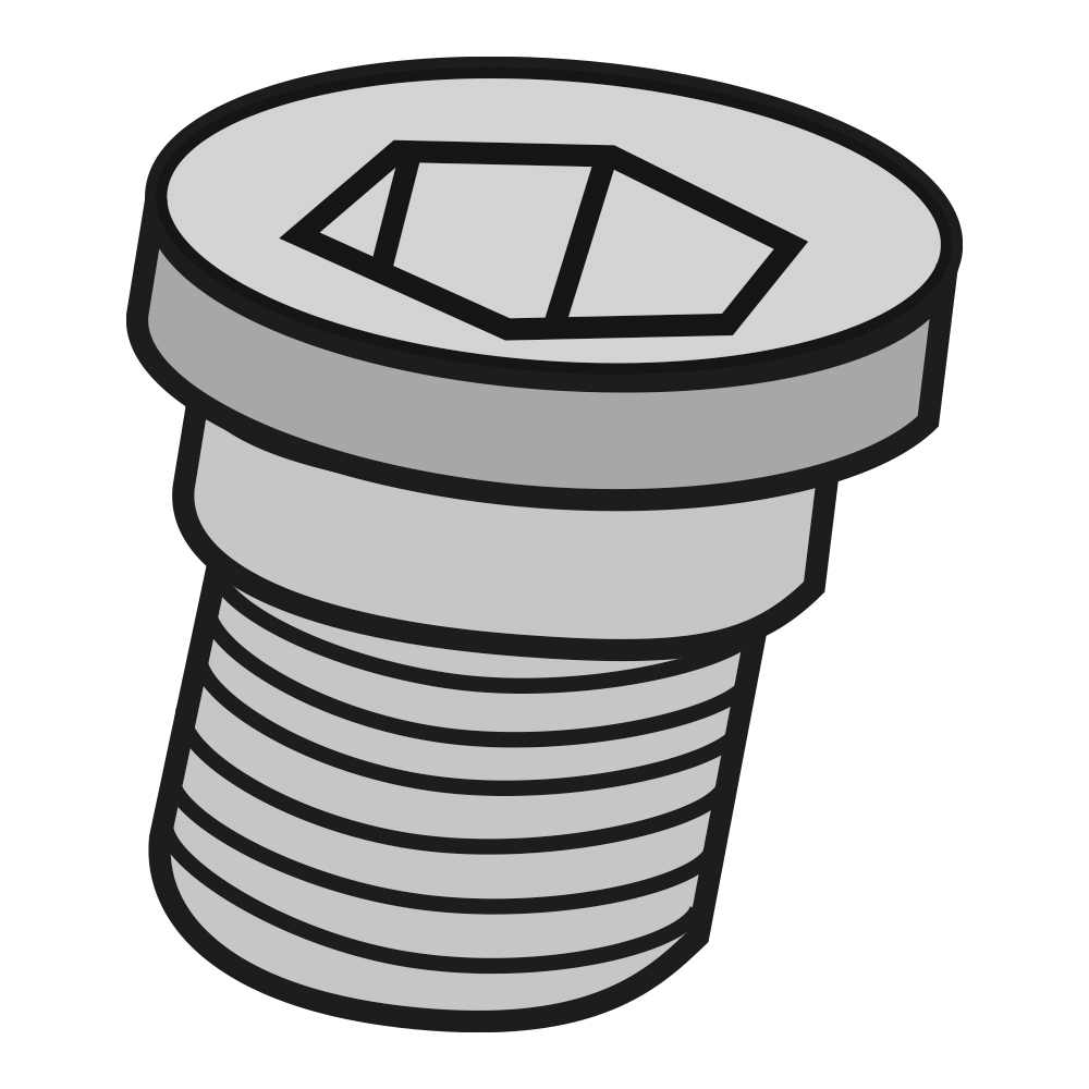 Spannschraube M4x8 T08 für Fräswendeplatten