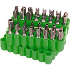 Bits-Satz 1/4" SIC 33-teilig,25mm Sicherheits-Bits,mit Magnethalter,in Box