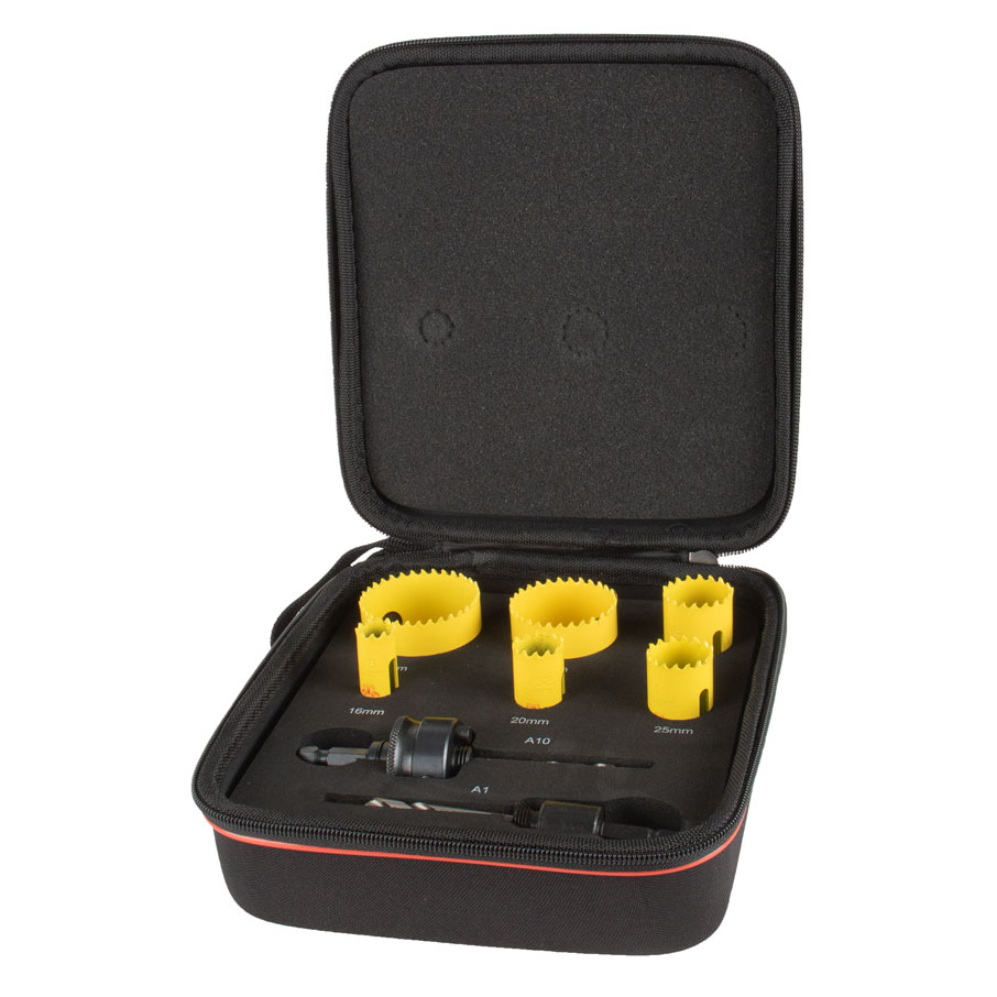 Lochsägen-Satz FCH06022,6 Lochsägen 16-51mm Aufnahme A1+A10