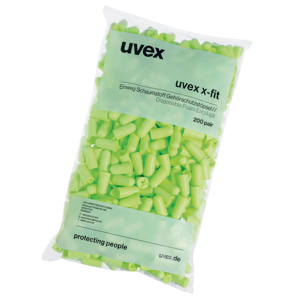 Uvex X-Fit Gehörschutzstöpsel SNR37 200 Paar, Nachfüllpackung