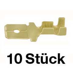 10 Flachstecker 0,5-1,0/2,8mm unisoliert,10 Stück