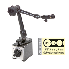 Magnetmeßstativ M8 mit Feineinstellung an Gestänge und Magnet,NOGA