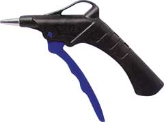 Ausblaspistole TURBO-GUMMI,kurz kratzsicher,Kunststoff,Eurostecker