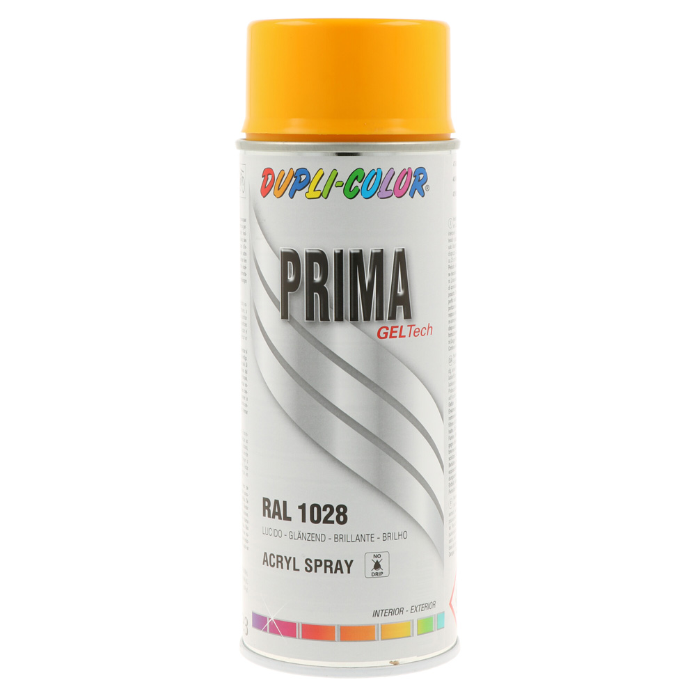 Lackspray glänzend melonengelb 400ml RAL 1028 schnelltrocknend,abriebfest