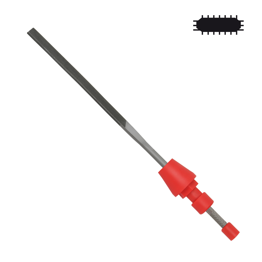 Präzis-Nadelfeile 100mm flach/Seite Hieb 2,CLICK,Wechselklinge zu 7441-046