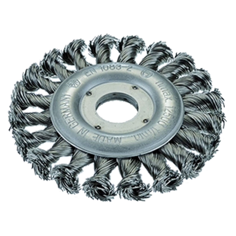Scheiben-Zopfbürste 171x6 76Z 0,5mm Stahldraht gezopft,22mm Bohrung