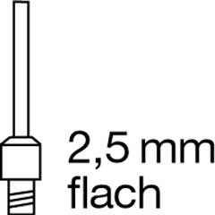 Flachrundspitze IRON 2mm passend zu IRON Super-Pro-Gaslötkolben