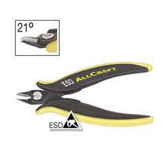 ESD-Antistatik-Seitenschneider,21° 130mm gebogen,Craftline,Elektronik,ohne Fase
