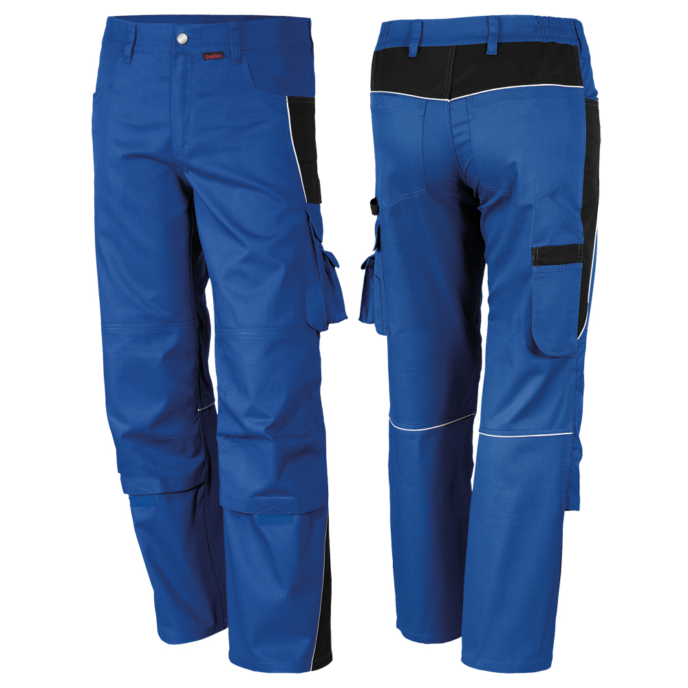Bundhose PRO, kornblau/schwarz, Gr.56 245g/m², 65% PES, 35% BW