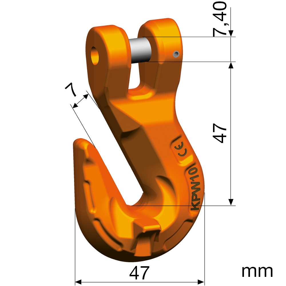 Kuppelparallelhaken Nicralloy KP 6 Güteklasse 10 - hochfest,nach EN 1677-1