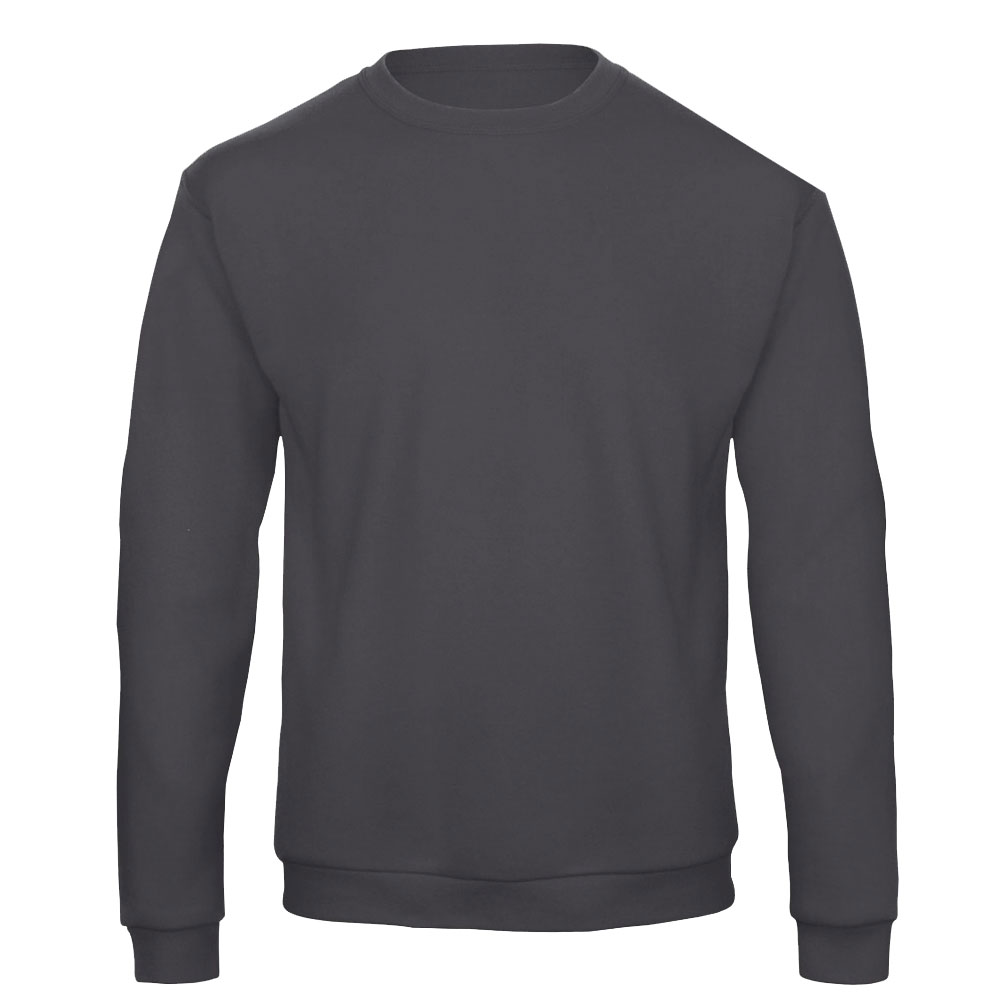 Sweater anthrazit,Gr.S,Logo "RETROSAN" gelb,auf linker Brust