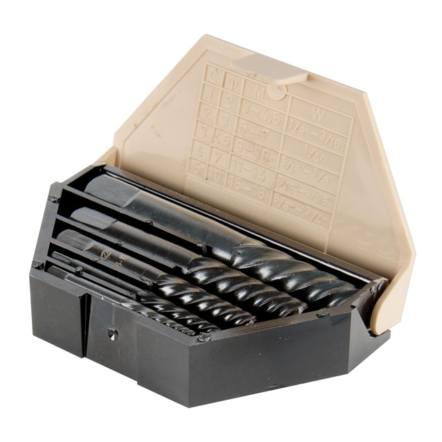 HD-Schraubenausdrehersatz M3-M18,5-tlg. in Kunststoff-Kassette