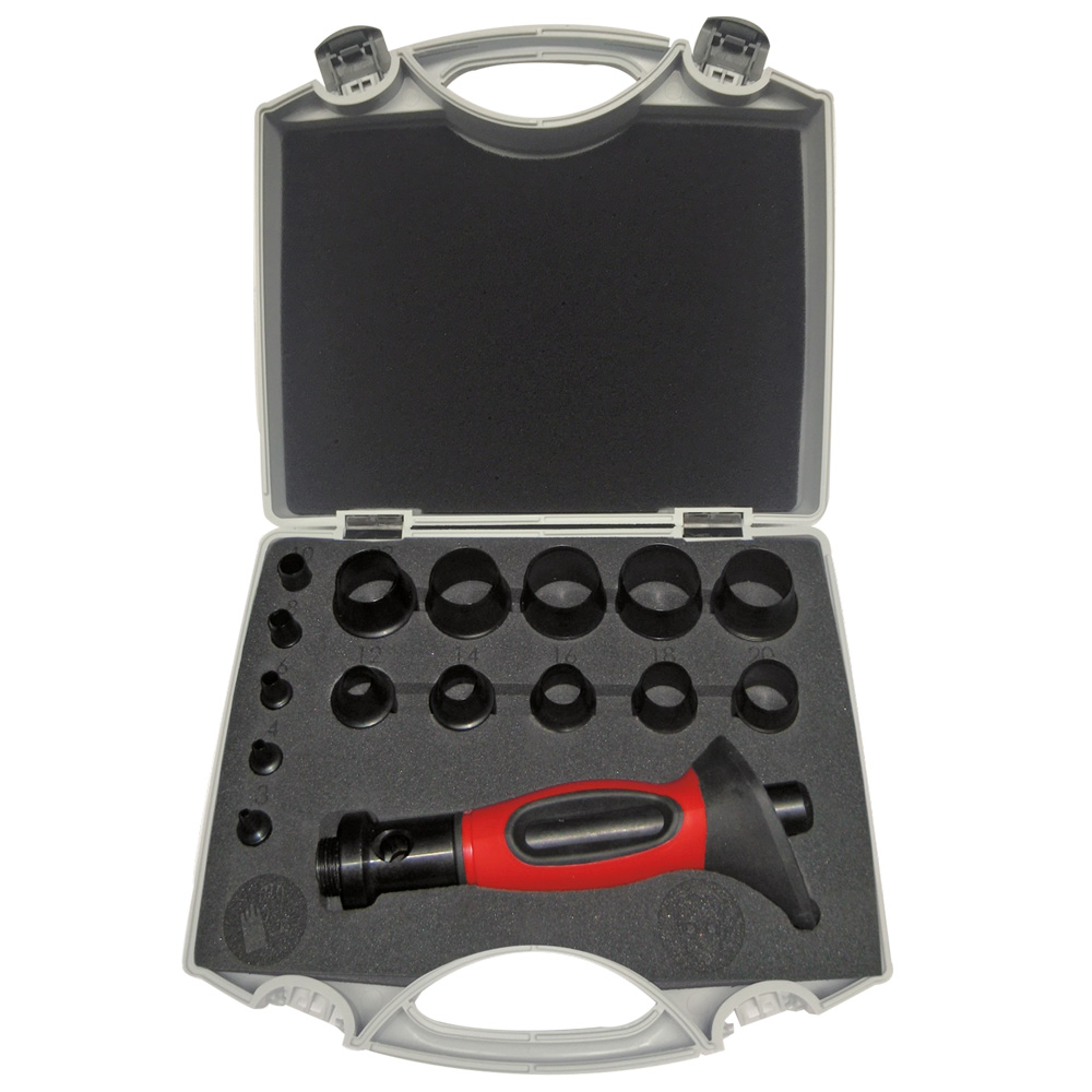 Super-Quick Loch+Ringgarnitur 3-30mm Schlagkörper und Locheinsätze