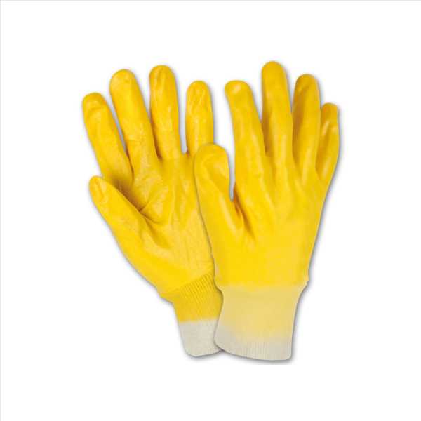 Montagehandschuh Nitril 3400V gelb Gr.7 EN 388 4.1.1.1. Cat.II vollbeschichtet