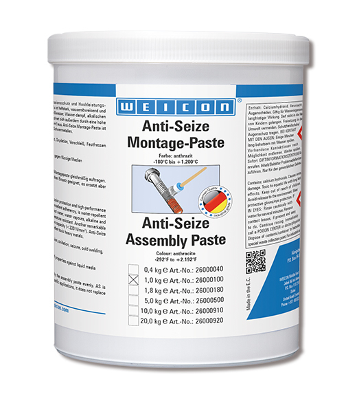 Anti-Seize Montagepaste AS 1kg -180°C bis +1200°C Kunststoffdose