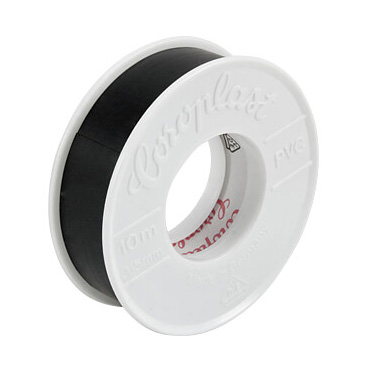 Isolierband COROPLAST "SCHWARZ" 15mm x 0,10mm x 10m VDE,ÖVE,DIN,EN Prüfz