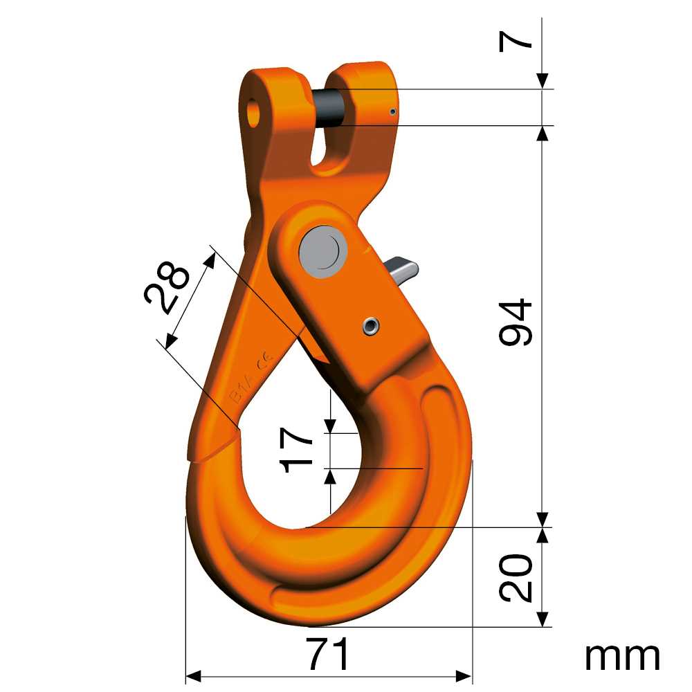Sicherheitslasthaken Nicralloy KLHW 5-6 mit Kuppelanschluss GKL 10,nach EN1677-3