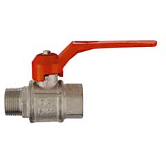 Absperr-Kugelhahn IG/AG 1/2" Messing vernickelt