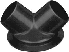 Absaugstutzen,2 Anschlüsse 100/2/100mm Durchmesser,für Absauganlage