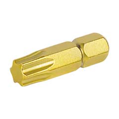 TIN-Torx-Bit 1/4" - T30x25mm lang für höchste Belastung